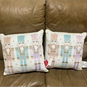 Holiday Nutcracker Decorative Throw Pillow - Pastel